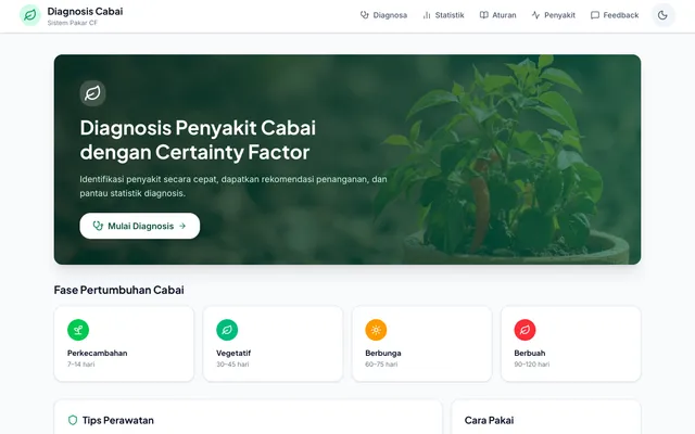 Chili Plant Disease Diagnosis Expert System